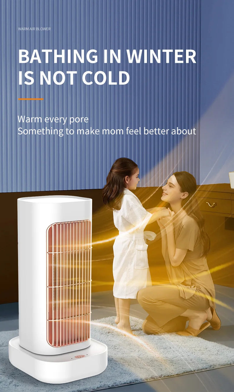 HOMFISH Heater Electric Heater Convenient Room Heater Heating Warm Air Blower Wall Mounted Winter Warmer Machine Home Appliance