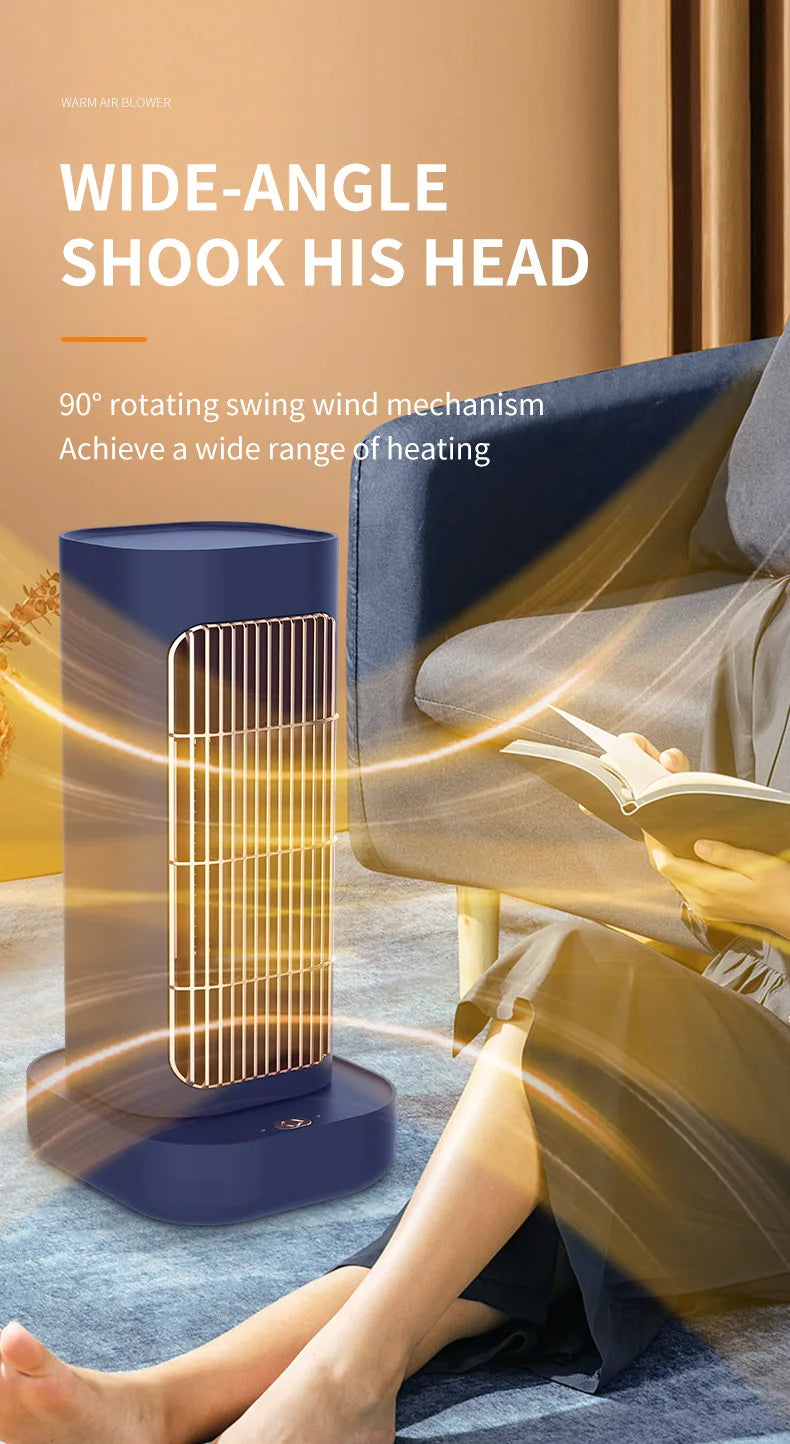 HOMFISH Heater Electric Heater Convenient Room Heater Heating Warm Air Blower Wall Mounted Winter Warmer Machine Home Appliance