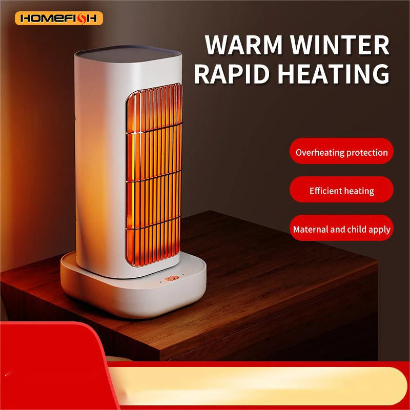 HOMFISH Heater Electric Heater Convenient Room Heater Heating Warm Air Blower Wall Mounted Winter Warmer Machine Home Appliance