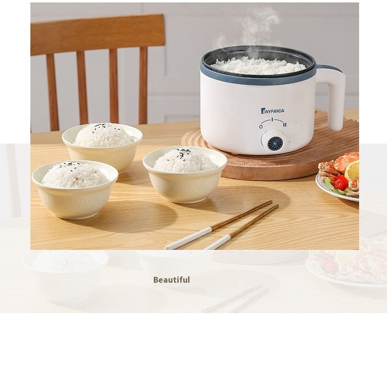Household Electric Cooking Machine 1-2 People Hot Pot Stew Heating Eggs Soup Non-stick Pan Multifunction Electric Rice Cooker