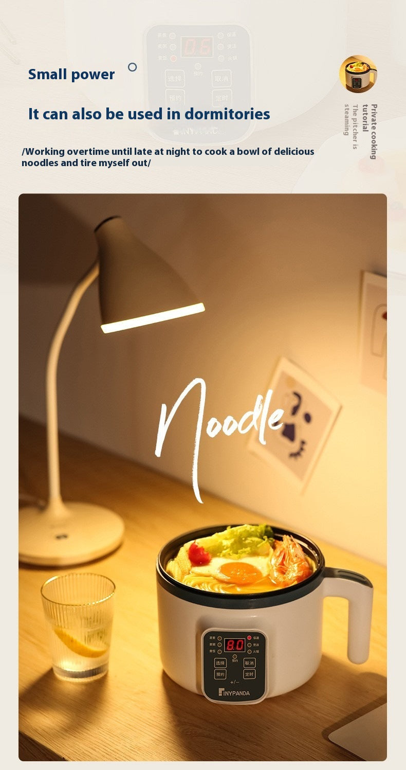Household Electric Cooking Machine 1-2 People Hot Pot Stew Heating Eggs Soup Non-stick Pan Multifunction Electric Rice Cooker