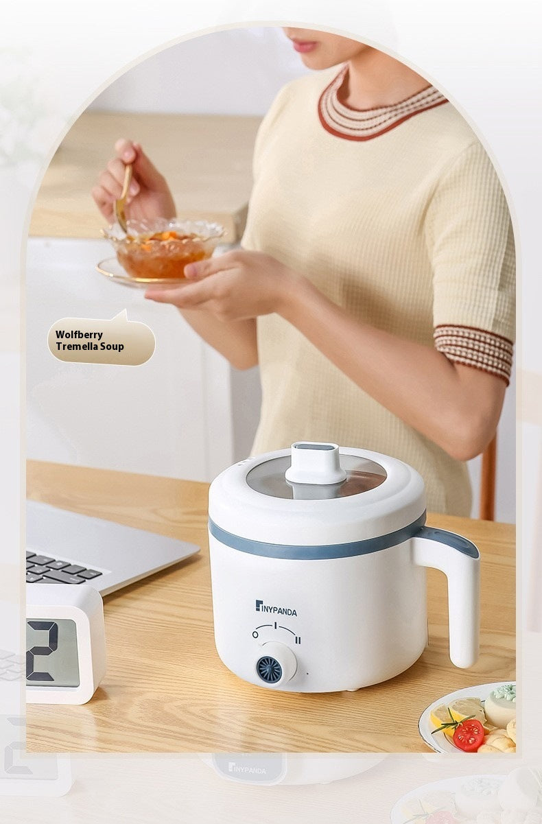 Household Electric Cooking Machine 1-2 People Hot Pot Stew Heating Eggs Soup Non-stick Pan Multifunction Electric Rice Cooker