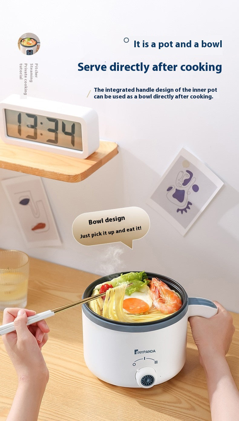 Household Electric Cooking Machine 1-2 People Hot Pot Stew Heating Eggs Soup Non-stick Pan Multifunction Electric Rice Cooker