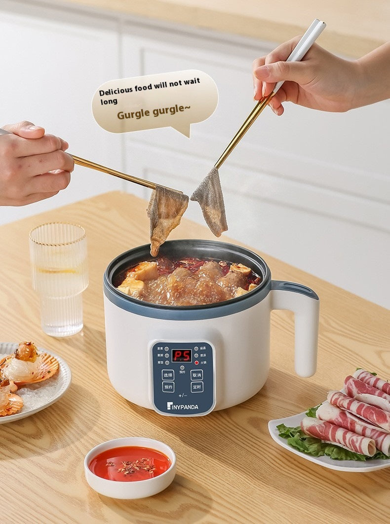 Household Electric Cooking Machine 1-2 People Hot Pot Stew Heating Eggs Soup Non-stick Pan Multifunction Electric Rice Cooker