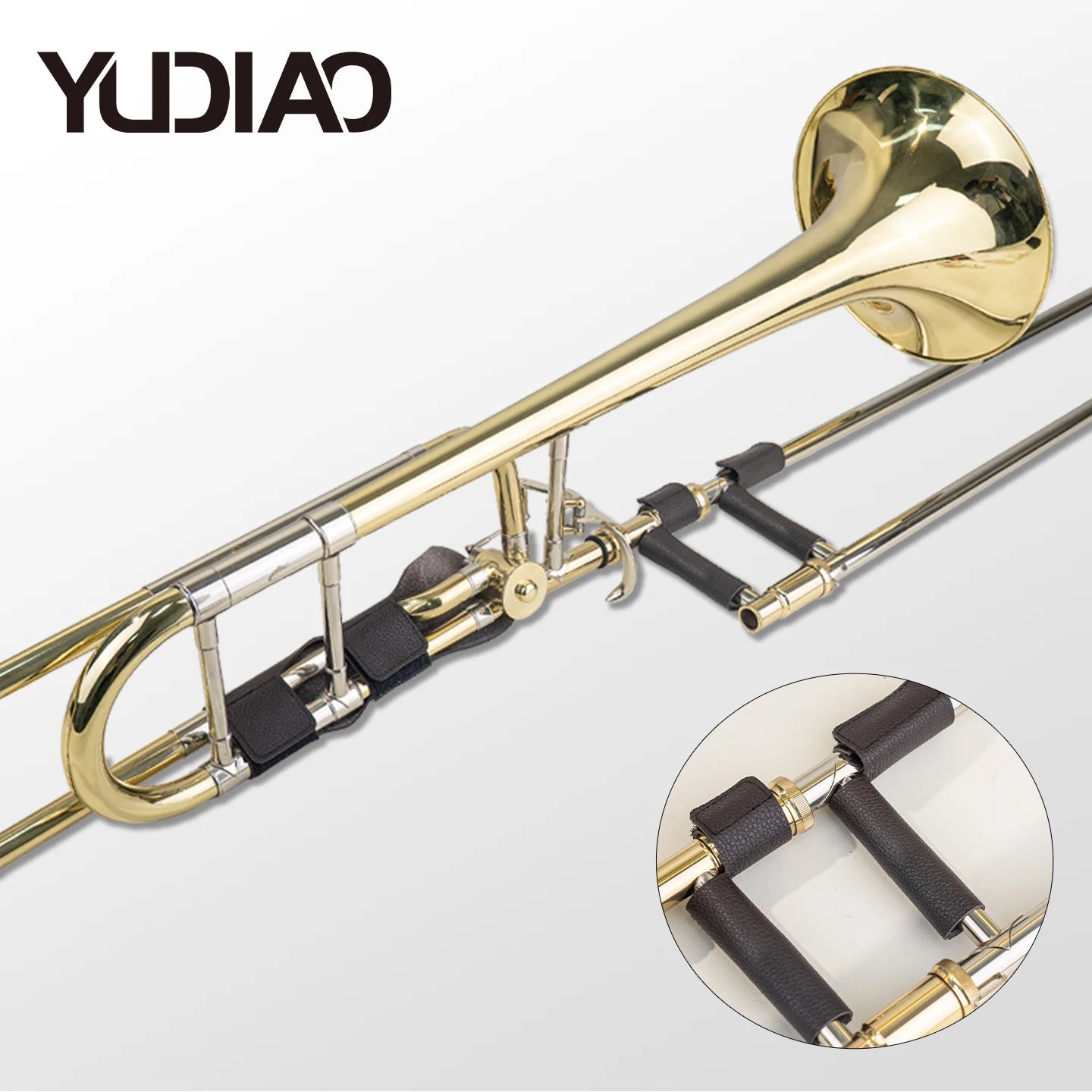 Trombone Instrument Hand Guard, Glove, Hand Rest, Pull Tube Cover, Pad, Protective Cover, Non-Slip Leather Cover, Musical Instrument Accessories