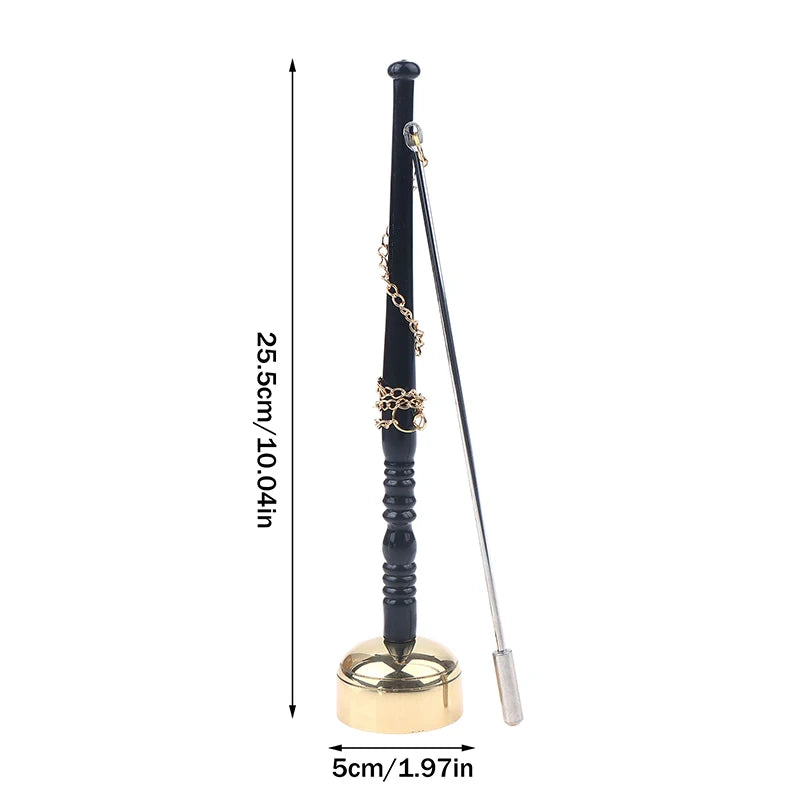 Buddhist Instruments Brass Instrument Buddha Chime Muti-Purpose Long Hand Bell For Yoga Meditation Chanting Temple Ritual