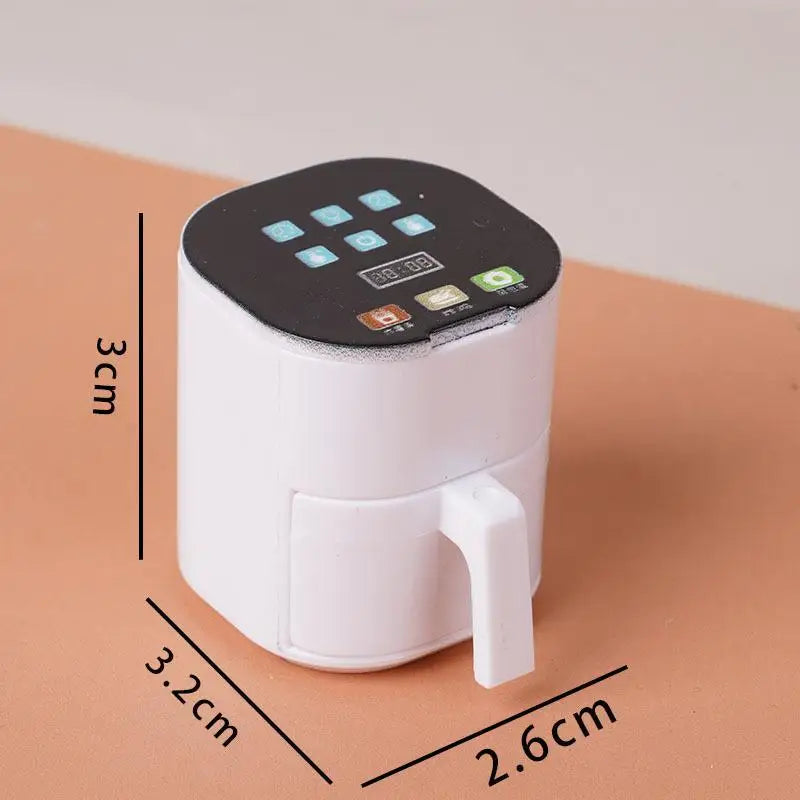 1/12 Dollhouse Simulation Miniature Kitchen Appliances Model Dollhouse Air Fryer Beverage Machine Oven Rice Cooker Ornaments