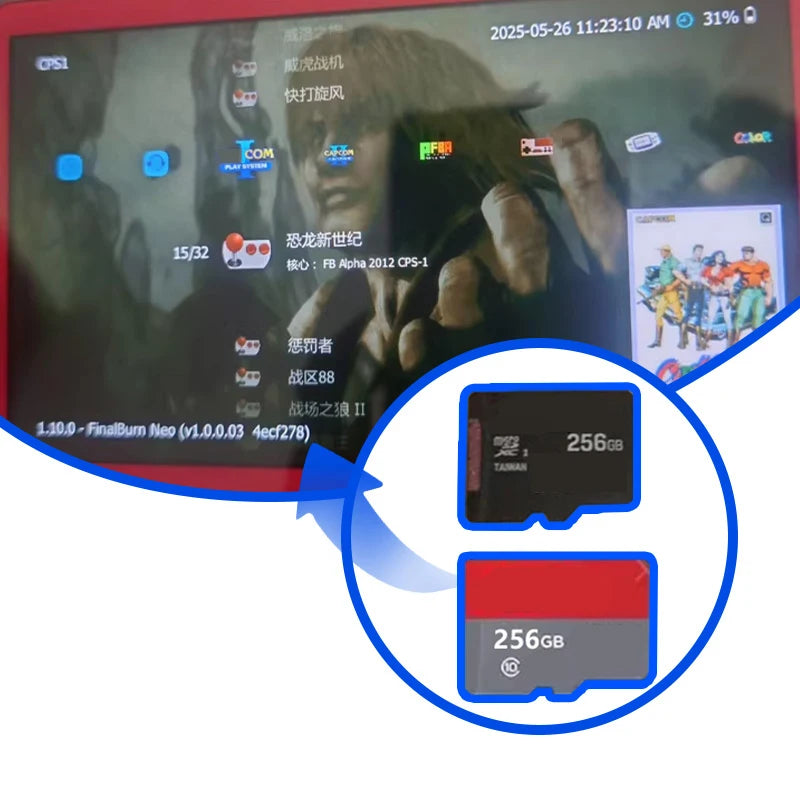 PSV Game TF card contains FBA lite emulator, PSP emulator, thousands of games