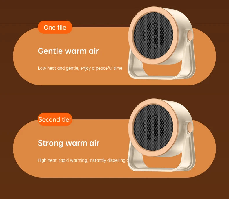 Portable Desktop Heater Electric Heater Hot Air Blower Fan Heater Mini Radiator Office Room Home Appliance Warmer Low Consumptio