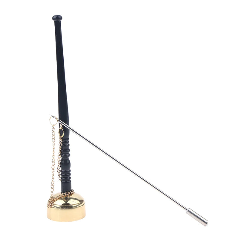 Buddhist Instruments Brass Instrument Buddha Chime Muti-Purpose Long Hand Bell For Yoga Meditation Chanting Temple Ritual