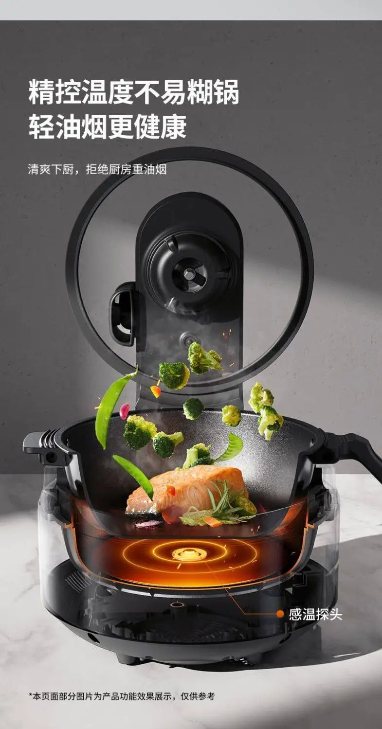 Household Fully Automatic smart Cooking Steaming Appliance with Electric Cooking Pot