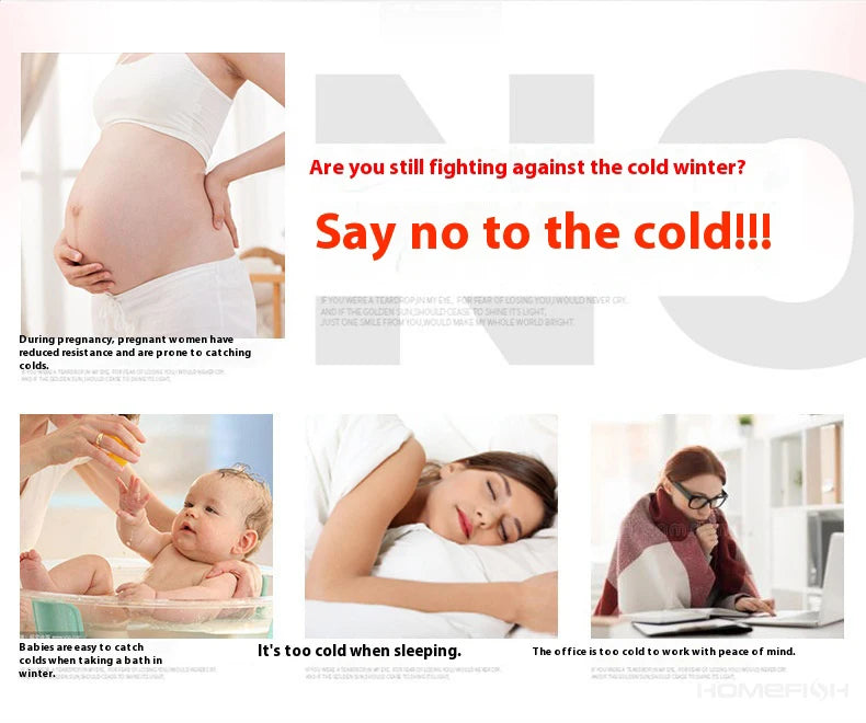 HOMFISH Heater Electric Heater Convenient Room Heater Heating Warm Air Blower Wall Mounted Winter Warmer Machine Home Appliance