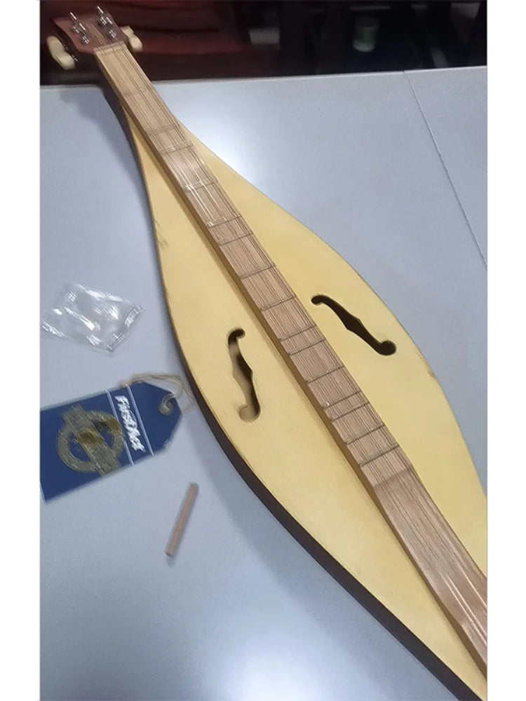American 4stringed Instrument Dulcimer Easy Learn Niche Guitar Playing Singing Musical Instruments Accompaniment Accessories