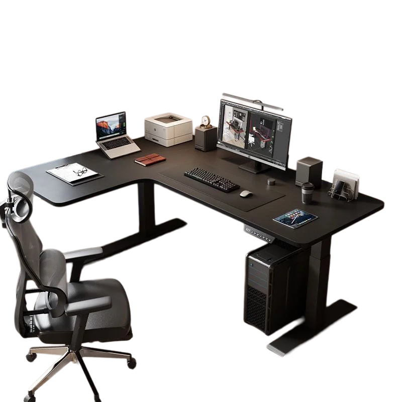 Intelligent Modern Home Office Adjustable Computer Desk Durable Ergonomics L-Shaped Corner Lifting Platform Electric Home Office