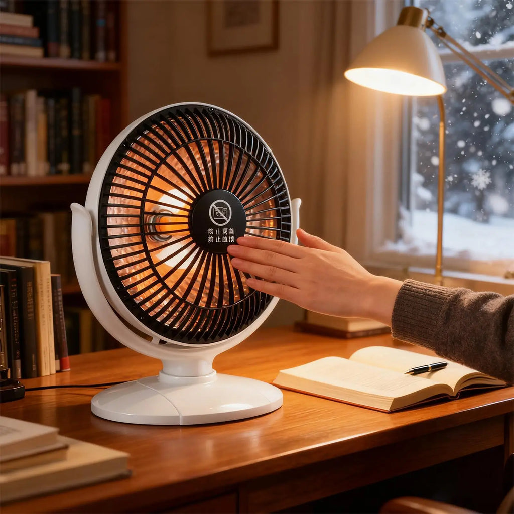 Small Desk Heater 200W Portable Appliances Lightweight Desk Space Heater For Office Home Bedroom Indoor Bathroom Living Room