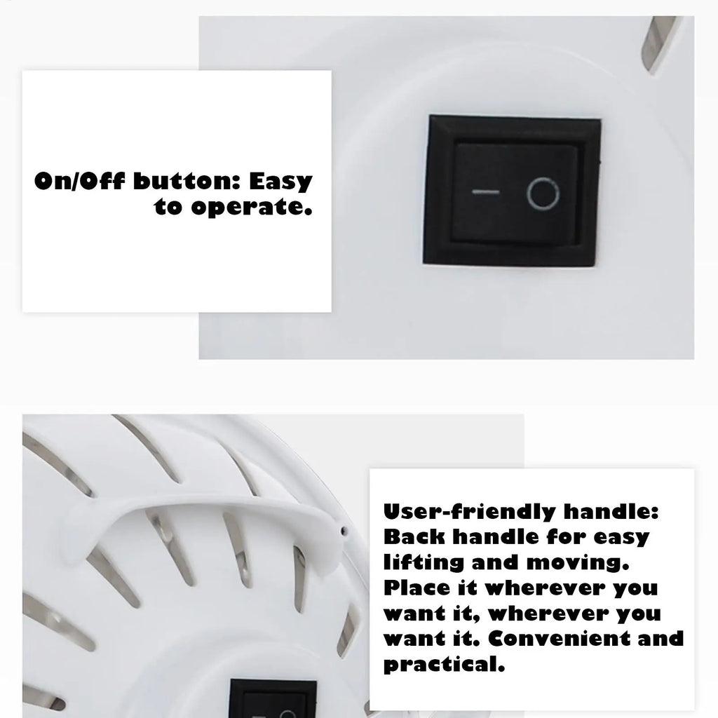 Small Desk Heater 200W Portable Appliances Lightweight Desk Space Heater For Office Home Bedroom Indoor Bathroom Living Room