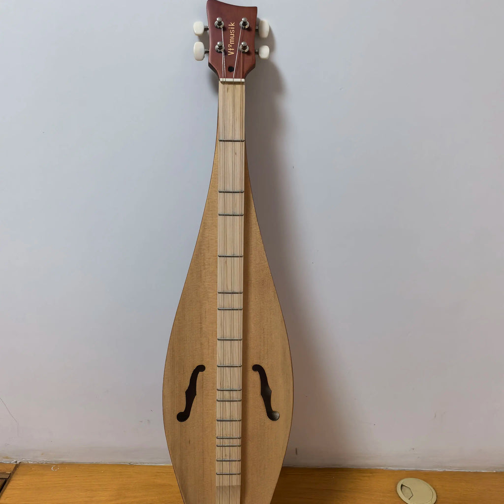American 4stringed Instrument Dulcimer Easy Learn Niche Guitar Playing Singing Musical Instruments Accompaniment Accessories