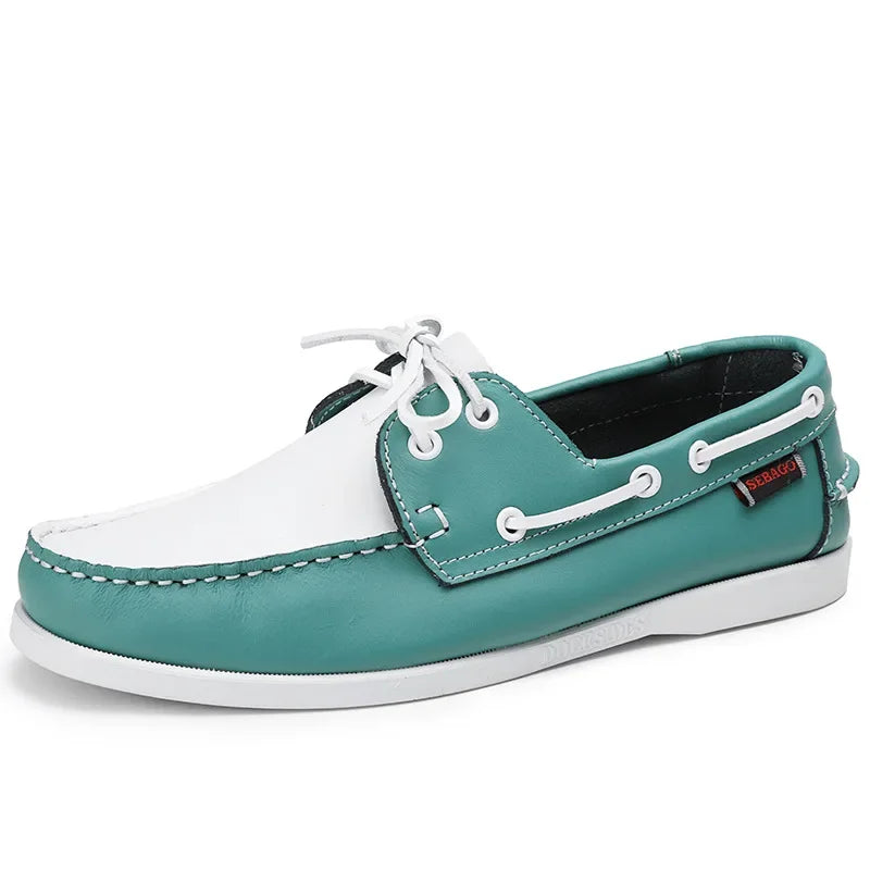 Shoes for Men Fashion Comfortable Loafers Genuine Leather Driving Shoes Men Sneakers Retro Boat Shoes Classic Designer Flats New