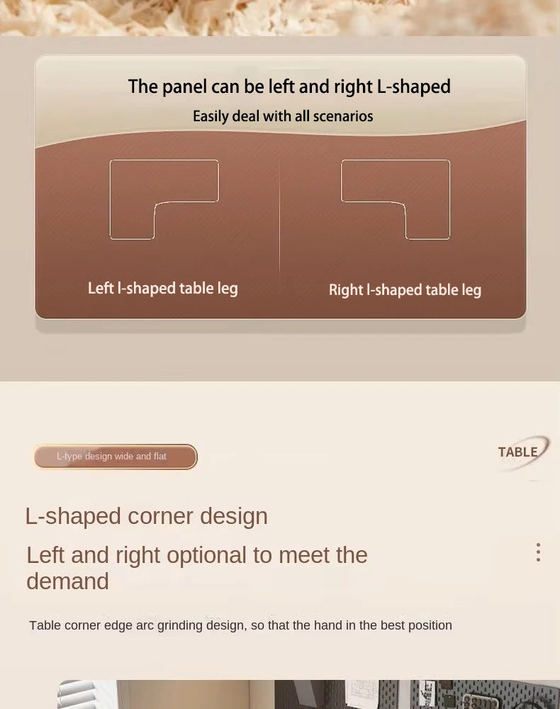 Intelligent Modern Home Office Adjustable Computer Desk Durable Ergonomics L-Shaped Corner Lifting Platform Electric Home Office