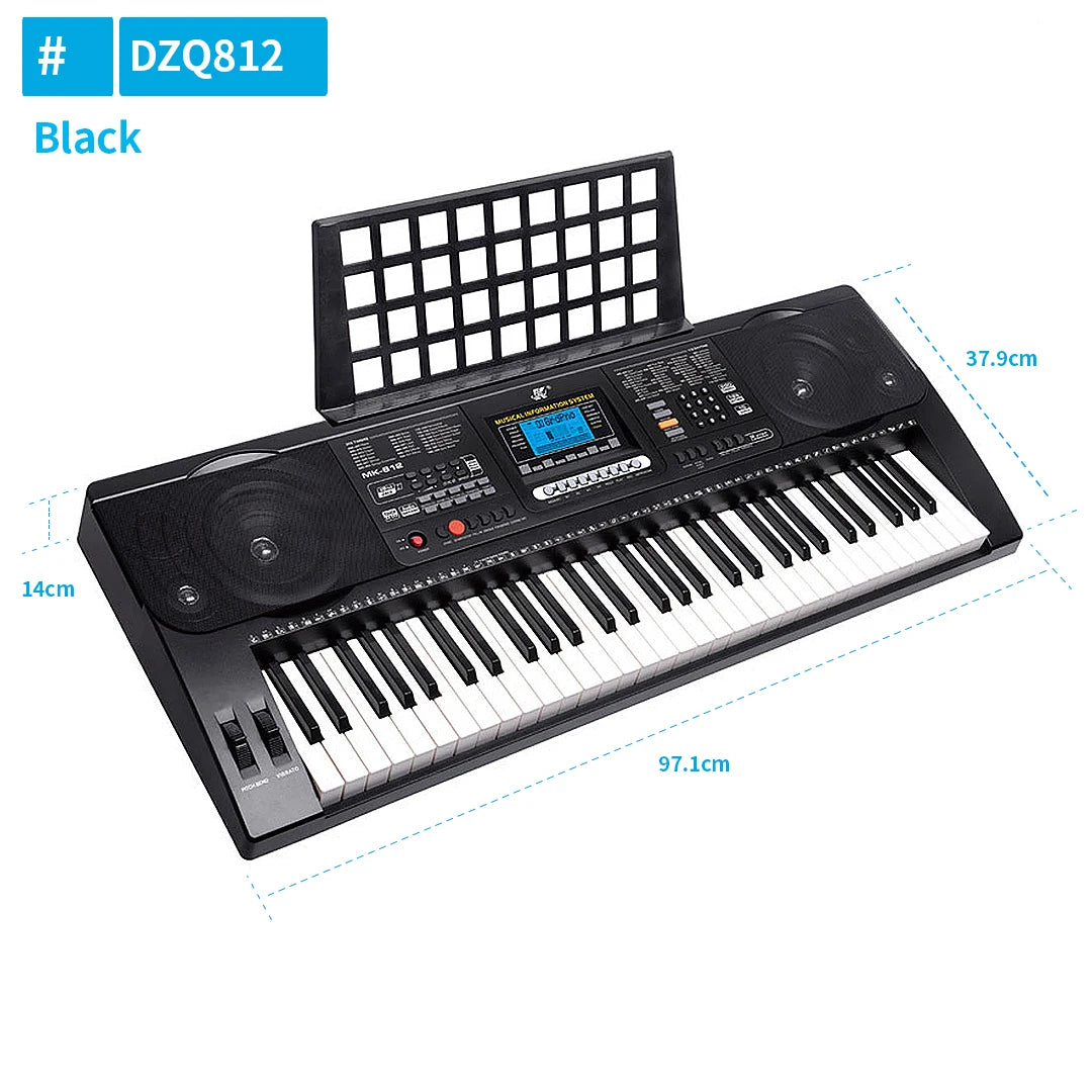 Musical Keyboard Professional Midi Controller Electronic Piano Music Synthesizer Digital 61 Keys Organ Instruments