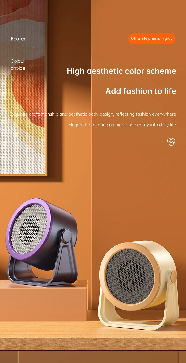 Portable Desktop Heater Electric Heater Hot Air Blower Fan Heater Mini Radiator Office Room Home Appliance Warmer Low Consumptio