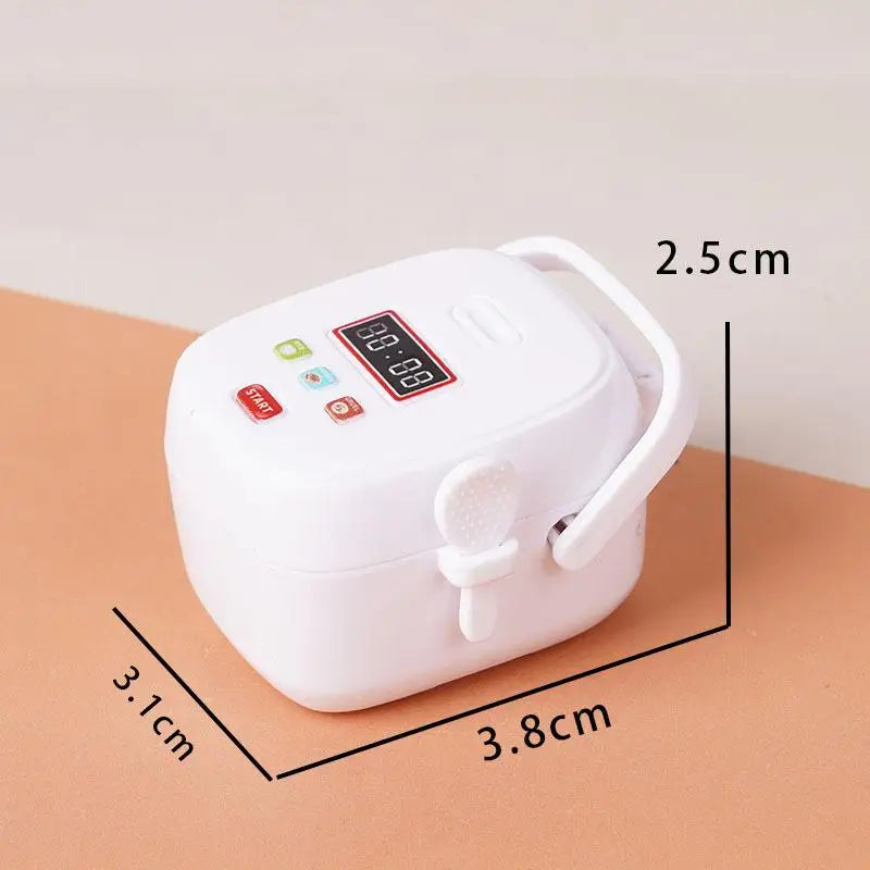 1/12 Dollhouse Simulation Miniature Kitchen Appliances Model Dollhouse Air Fryer Beverage Machine Oven Rice Cooker Ornaments
