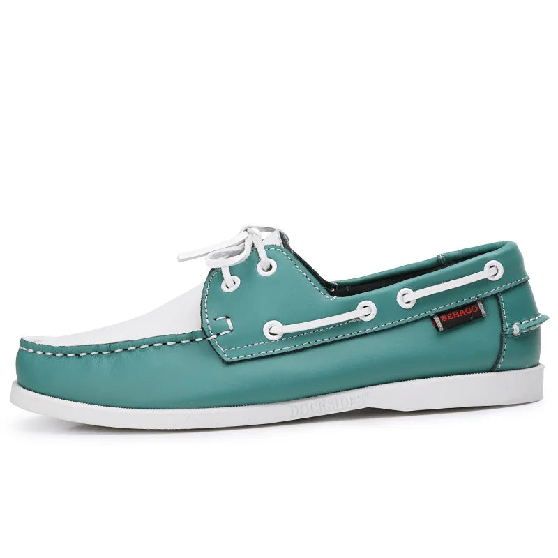 Shoes for Men Fashion Comfortable Loafers Genuine Leather Driving Shoes Men Sneakers Retro Boat Shoes Classic Designer Flats New