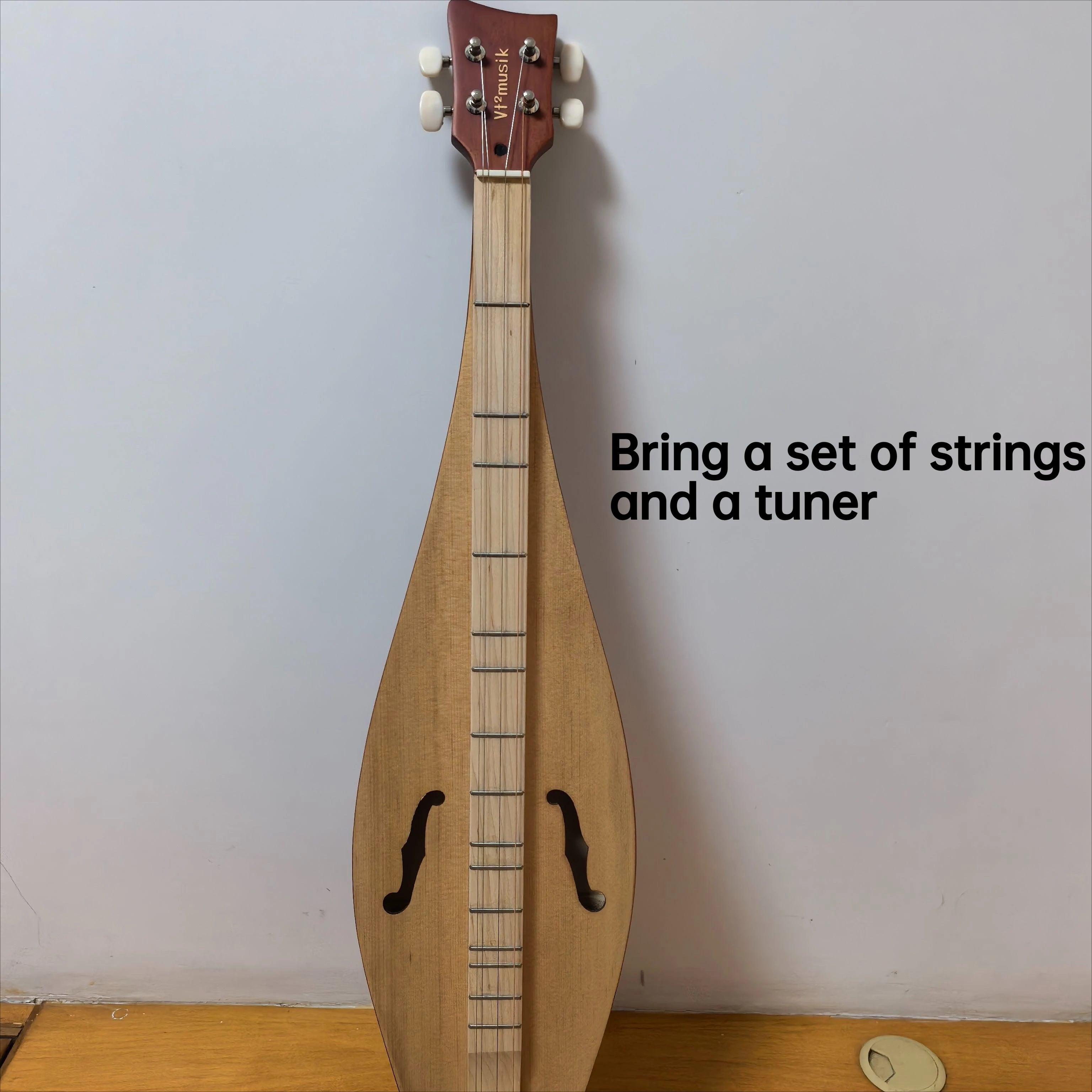 American 4stringed Instrument Dulcimer Easy Learn Niche Guitar Playing Singing Musical Instruments Accompaniment Accessories