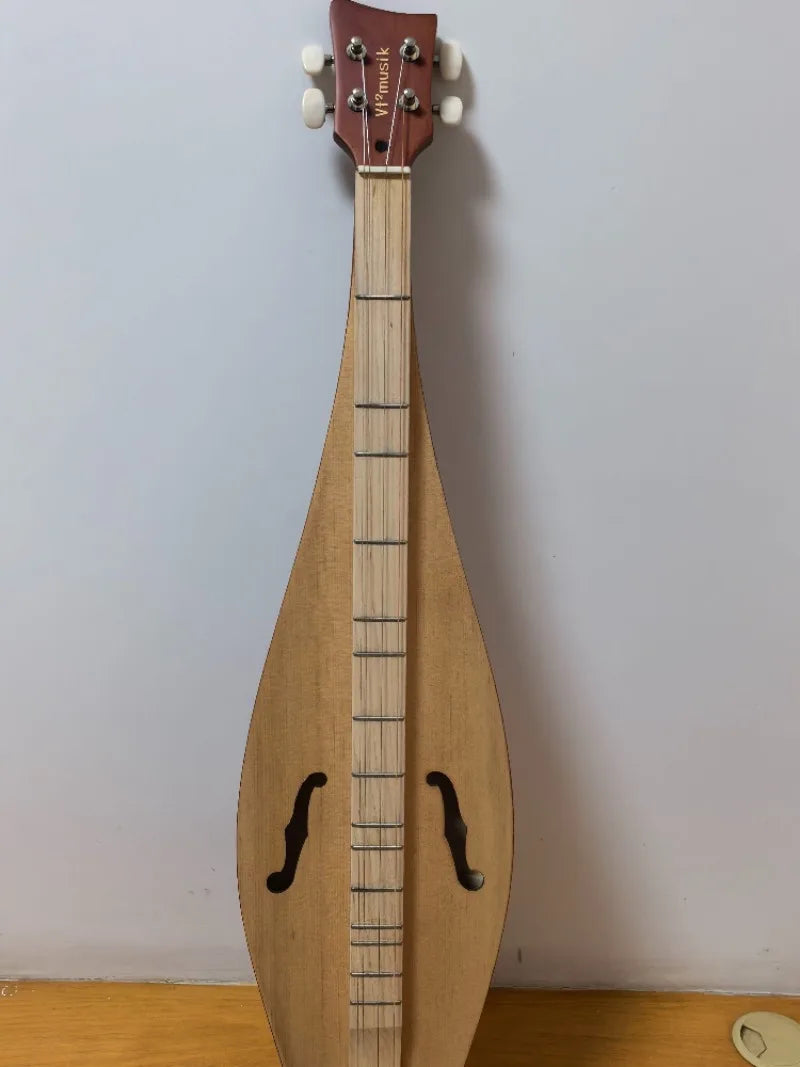 American 4stringed Instrument Dulcimer Easy Learn Niche Guitar Playing Singing Musical Instruments Accompaniment Accessories