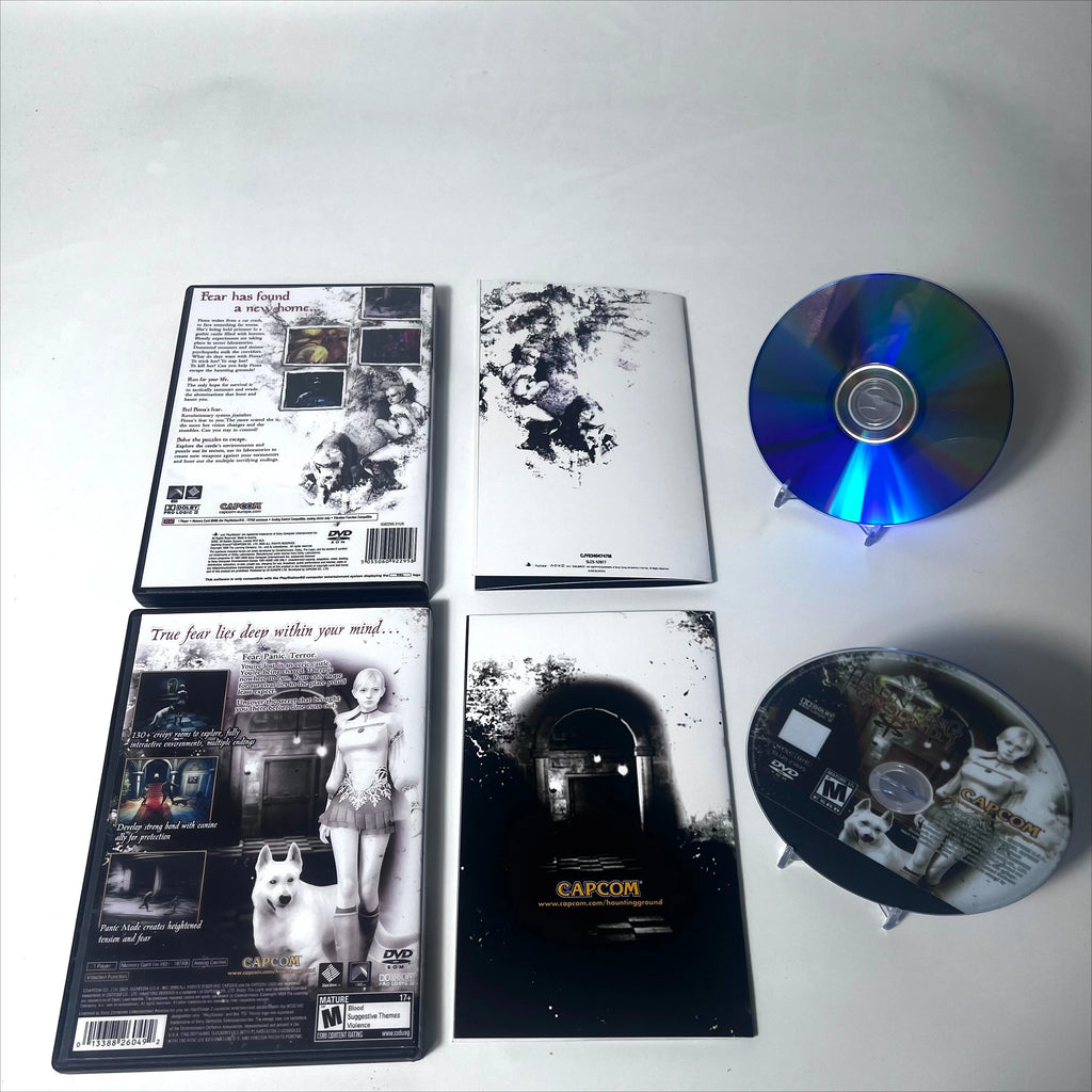 PS 2 Haunting Ground With Manual Copy CD Disc Digital burning disc Retro Video Game For direct reading Unlock Console Station