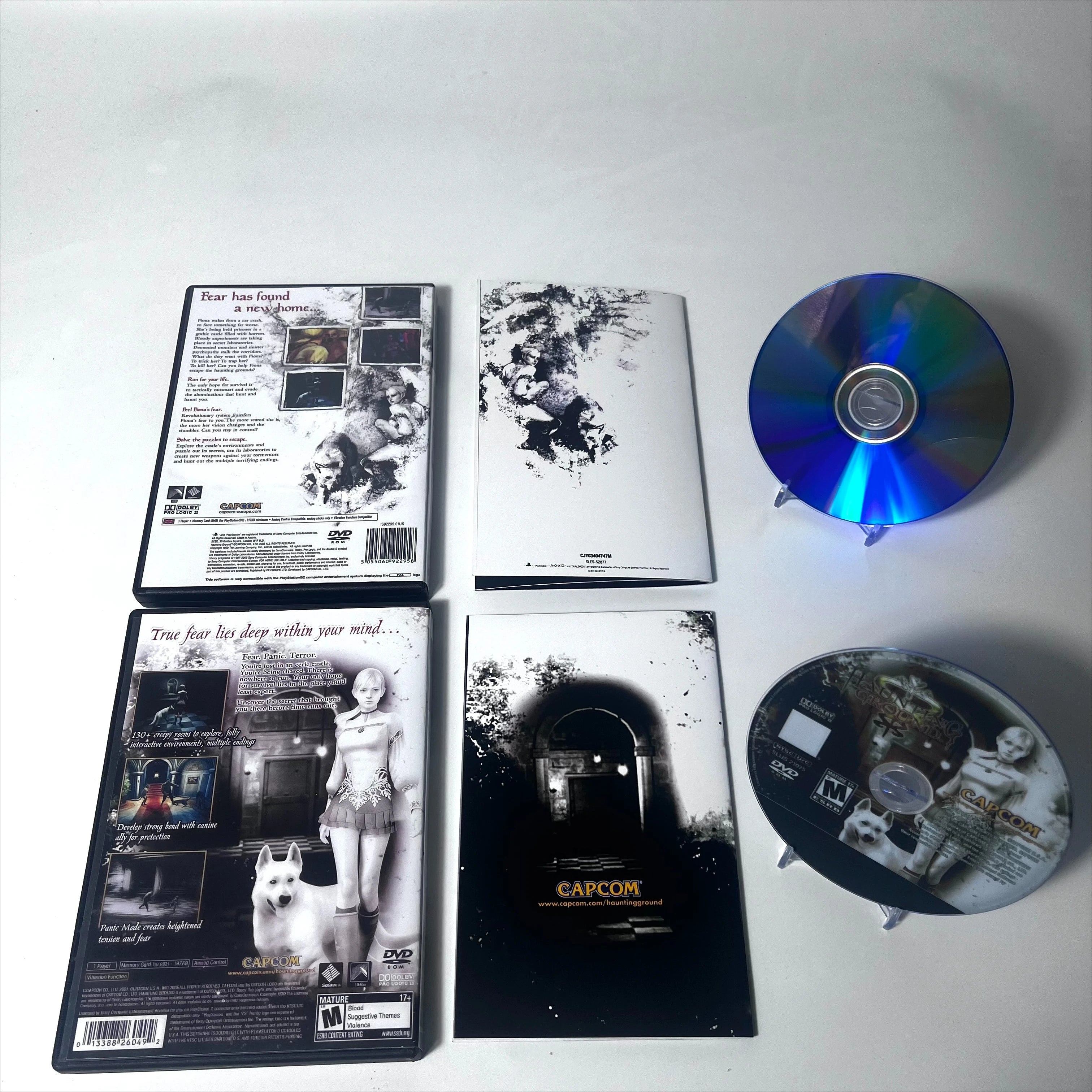 PS 2 Haunting Ground With Manual Copy CD Disc Digital burning disc Retro Video Game For direct reading Unlock Console Station