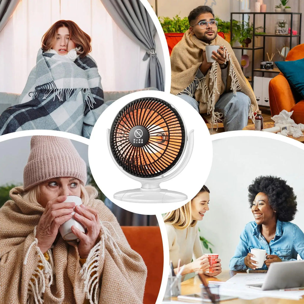 Small Desk Heater 200W Portable Appliances Lightweight Desk Space Heater For Office Home Bedroom Indoor Bathroom Living Room