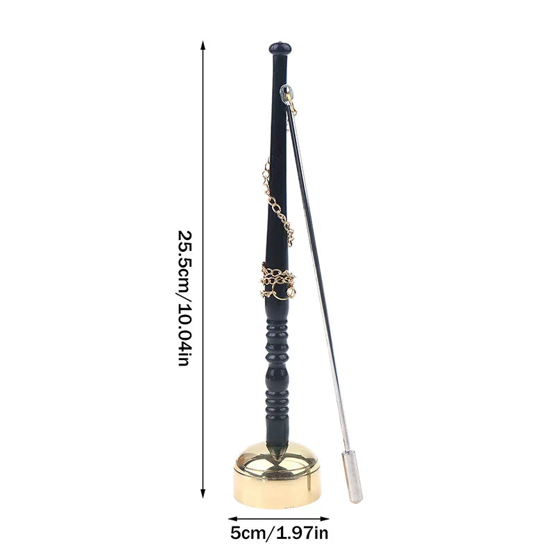 Buddhist Instruments Brass Instrument Buddha Chime Muti-Purpose Long Hand Bell For Yoga Meditation Chanting Temple Ritual