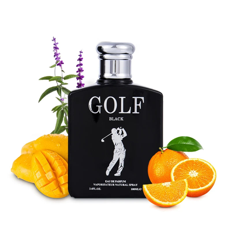 100ML 3.4FL.OZ Men's Perfume - Inspired by P.olo Black Woody Notes Eau De Toilette Spray - with Sage, Absinthe, Lemon