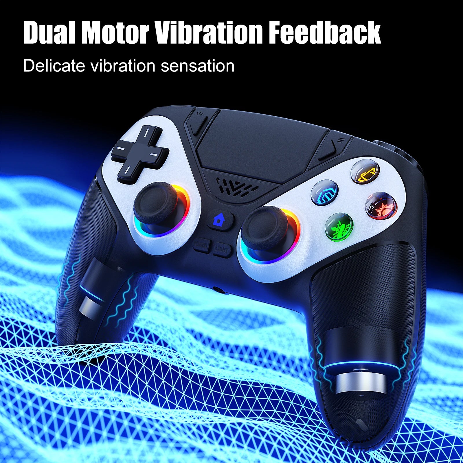 Bluetooth Gamepad For Playstation 5 Wireless Controller Ps5 Pc Console Controller With Turbo Dual Sense Vibrate Programming