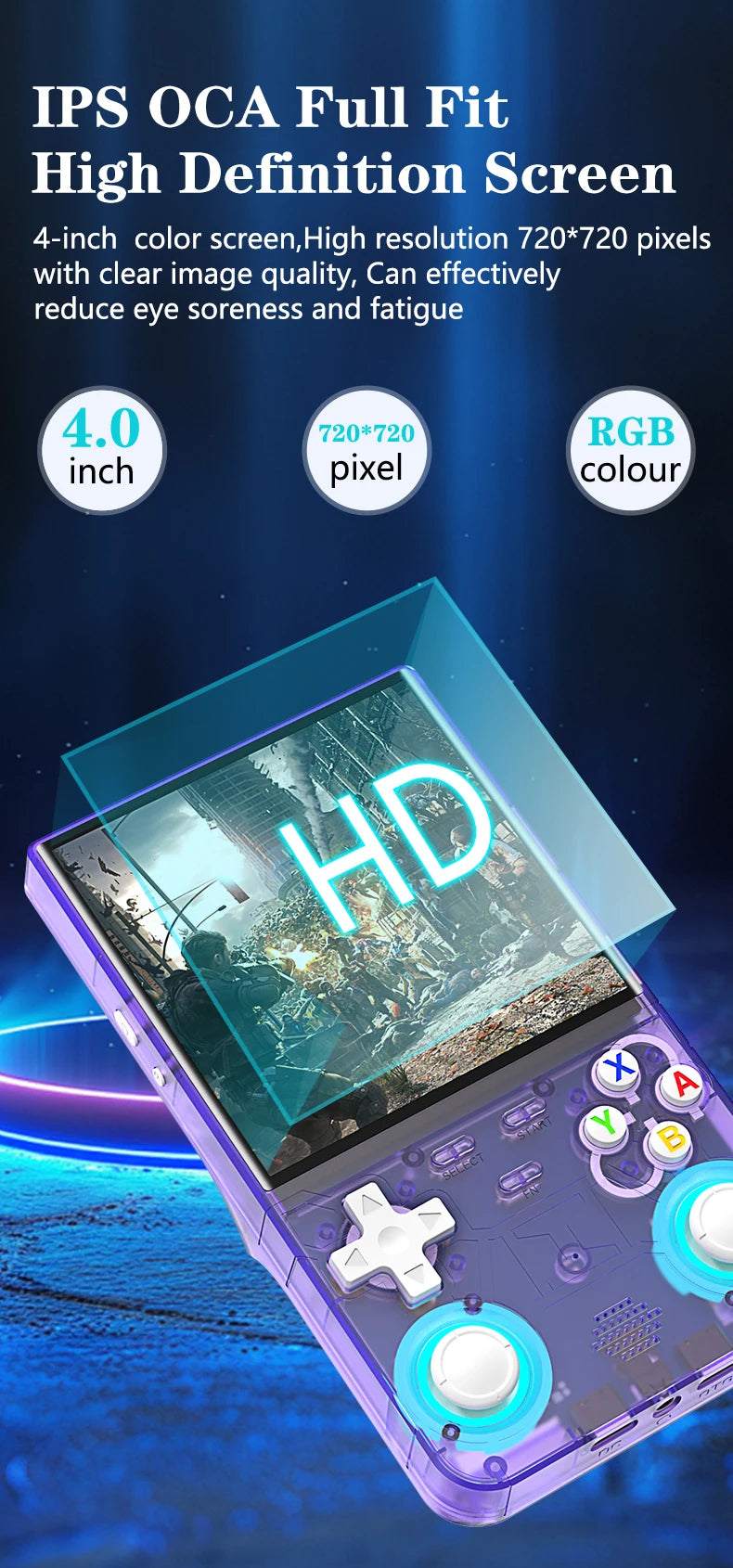 Retro nostalgic handheld game console R36 Ultra open-source Linux system 4-inch high-definition screen PSP dual joystick arcade