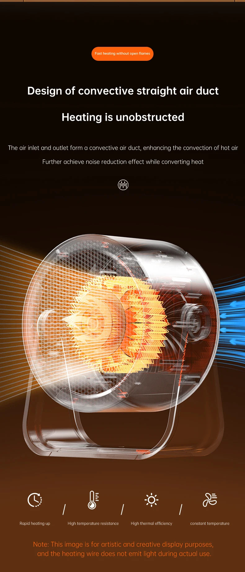 Portable Desktop Heater Electric Heater Hot Air Blower Fan Heater Mini Radiator Office Room Home Appliance Warmer Low Consumptio