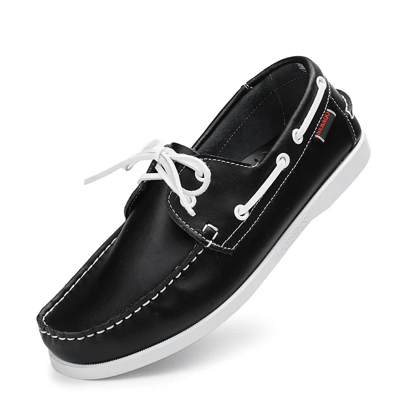 Shoes for Men Fashion Comfortable Loafers Genuine Leather Driving Shoes Men Sneakers Retro Boat Shoes Classic Designer Flats New