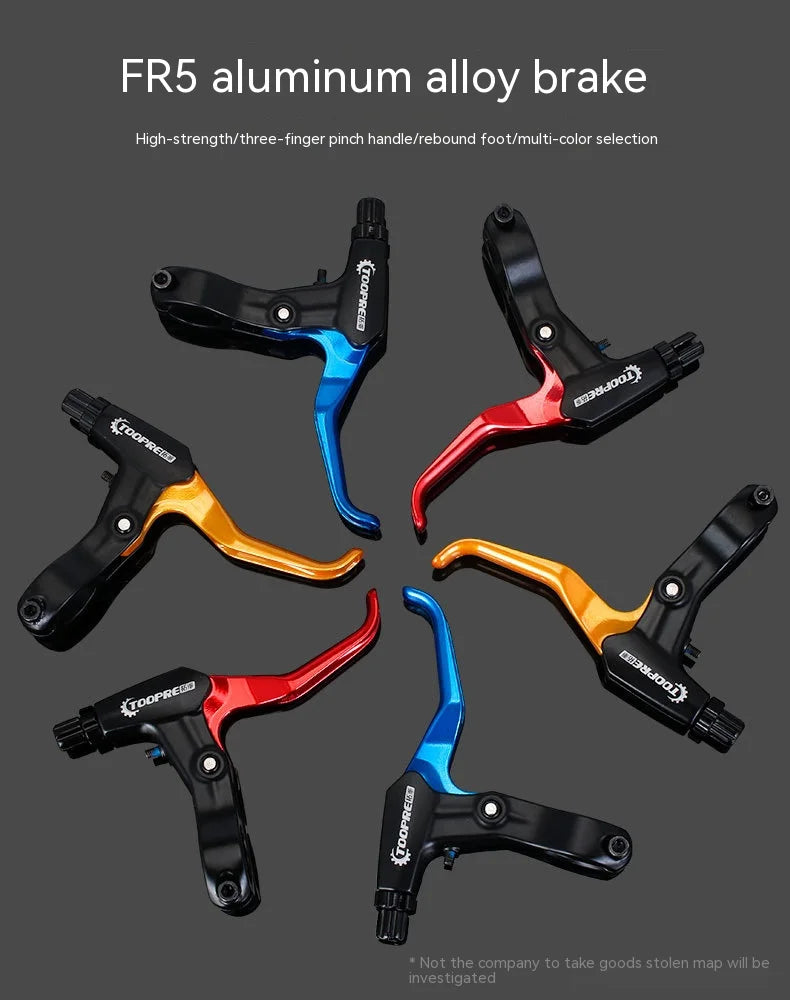 1 Pair Super Iight Aluminum Alloy Mountain Bike Brake Lever With Bell V-Brake Bicycle Parts Bicycle Accessories