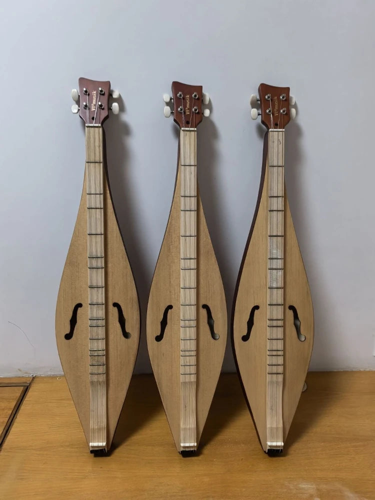 American 4stringed Instrument Dulcimer Easy Learn Niche Guitar Playing Singing Musical Instruments Accompaniment Accessories