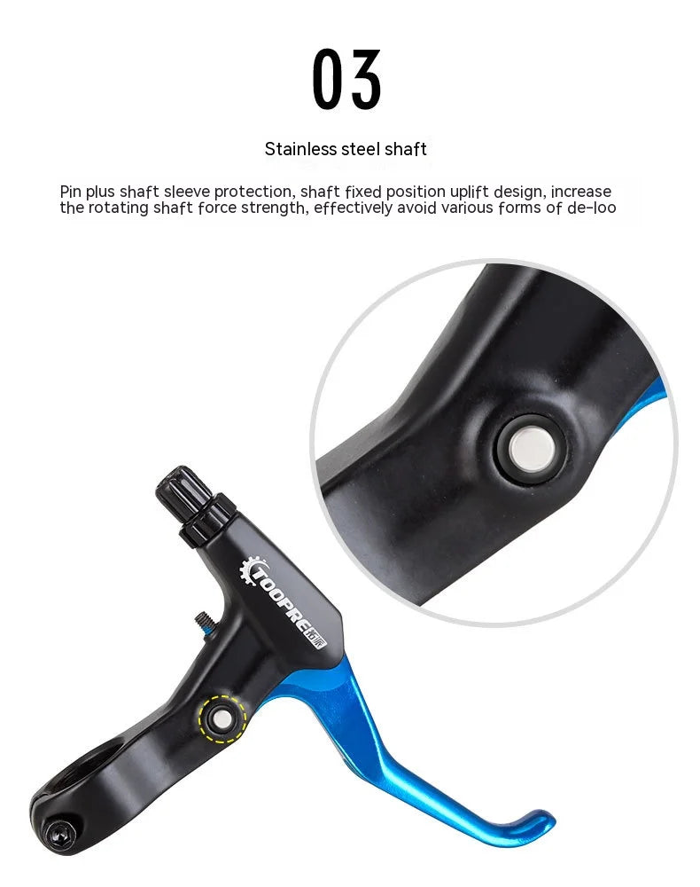 1 Pair Super Iight Aluminum Alloy Mountain Bike Brake Lever With Bell V-Brake Bicycle Parts Bicycle Accessories