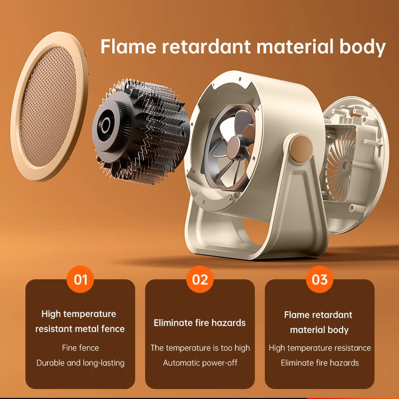 Portable Desktop Heater Electric Heater Hot Air Blower Fan Heater Mini Radiator Office Room Home Appliance Warmer Low Consumptio