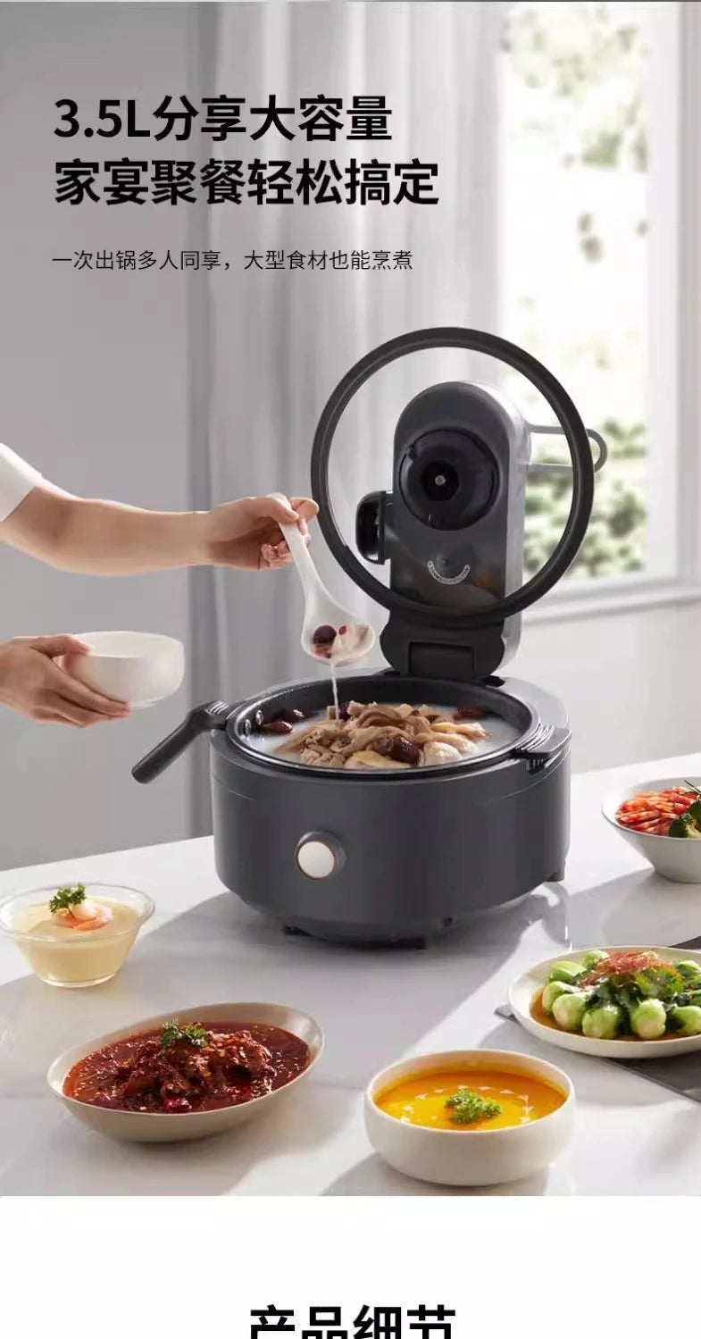 Household Fully Automatic smart Cooking Steaming Appliance with Electric Cooking Pot