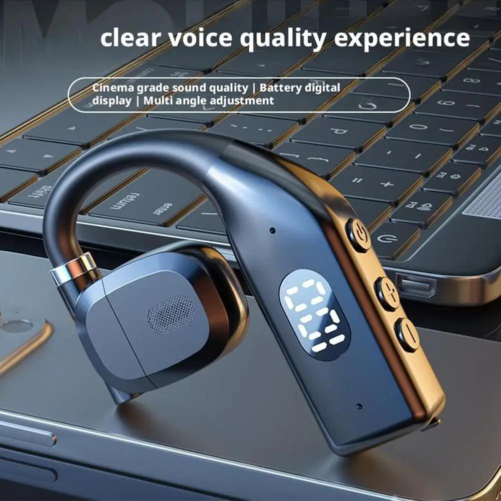 1-2Earhooks Wireless Bluetooth 5.4 Headphones Gaming Sports Headset HiFi Stereo Noise Reduction Earbuds Earphone With Microphone
