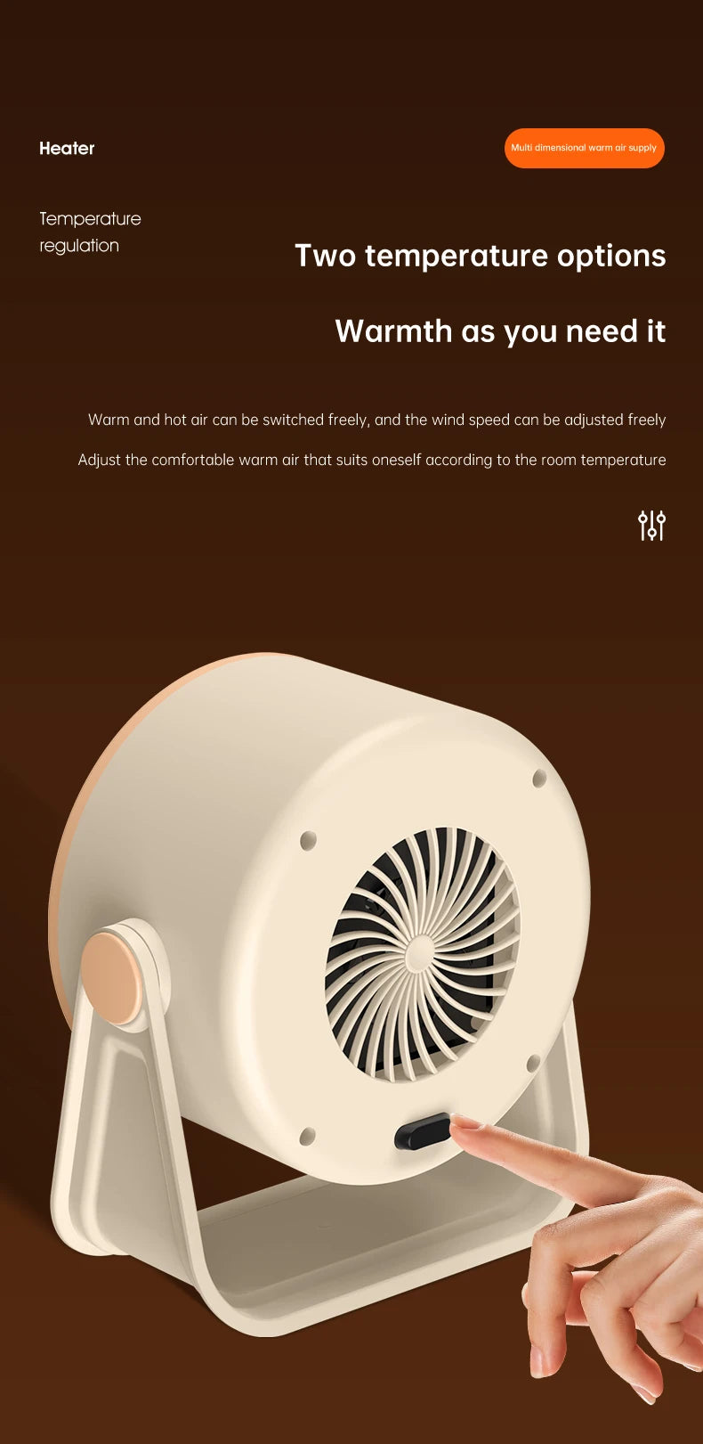 Portable Desktop Heater Electric Heater Hot Air Blower Fan Heater Mini Radiator Office Room Home Appliance Warmer Low Consumptio