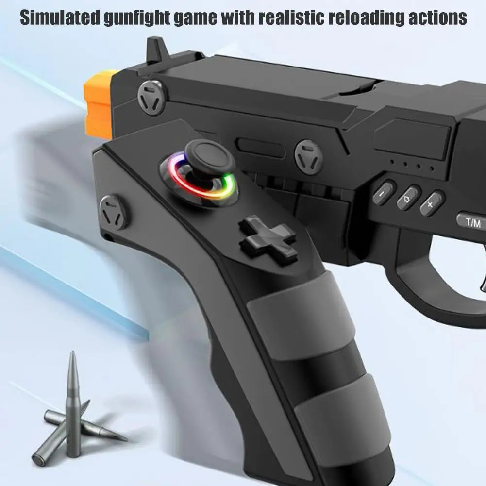 Wireless Game Gun PG-9257 For PS4 Android/iOS PC With Gyro,Vibration,Rapid Fire&RGB