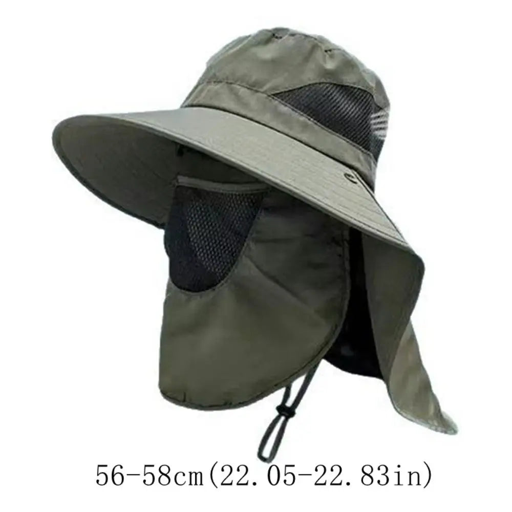 Fishing Caps Caps Mask Set Bucket Hat Sunscreen UV Protection Fisherman Hat Neck Headband Visor Sun Hat Outdoor