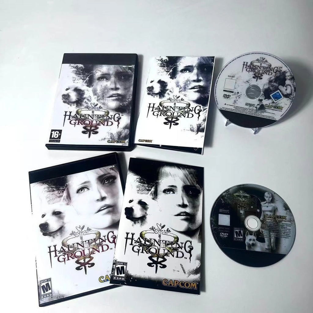 PS 2 Haunting Ground With Manual Copy CD Disc Digital burning disc Retro Video Game For direct reading Unlock Console Station