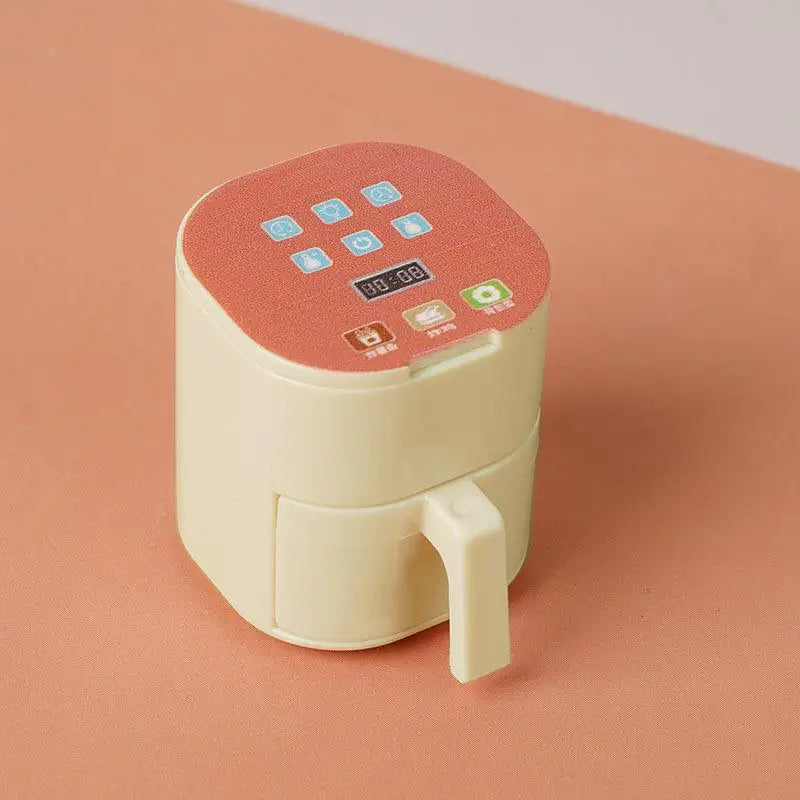 1/12 Dollhouse Simulation Miniature Kitchen Appliances Model Dollhouse Air Fryer Beverage Machine Oven Rice Cooker Ornaments