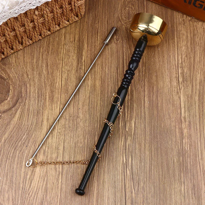 Buddhist Instruments Brass Instrument Buddha Chime Muti-Purpose Long Hand Bell For Yoga Meditation Chanting Temple Ritual